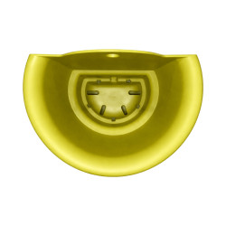 Pot mural demi-rond vert 19,5cm