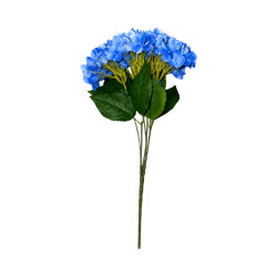 Hortensia Artificiel Bleu Foncé à Grosses Fleurs