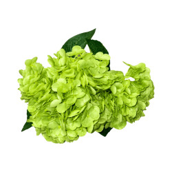 Hortensia Artificiel Vert Foncé à Grosses Fleurs