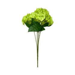 Hortensia Artificiel Vert Foncé à Grosses Fleurs