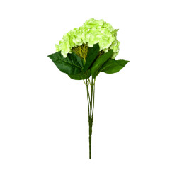 Hortensia Artificiel Vert Clair à Grosses Fleurs