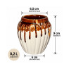 Pot céramique beige & marron – 0,2 L