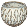 Pot céramique motif feuille 0,1 L
