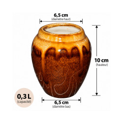 Pot céramique ambré – 0,3 L