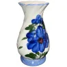 Vase céramique fleur bleue