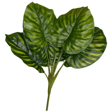 Feuillage artificiel Calathea rayée – Vert & vert clair
