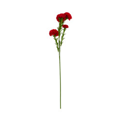 Œillet Artificiel Rouge sur Tige