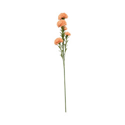 Œillet Artificiel Beige Orangé sur Tige