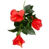 Hibiscus artificiel – Rouge tropical