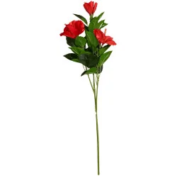 Hibiscus artificiel – Rouge tropical