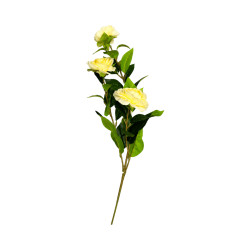 Branche Fleurie Artificielle Jaune – Longue Tige
