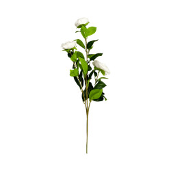 Branche Fleurie Artificielle Blanche – Longue Tige
