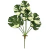 Feuillage artificiel – Monstera vert et blanc panaché