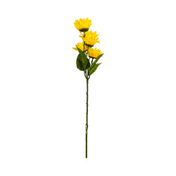 Tournesol Artificiel Jaune – 5 Petites Fleurs