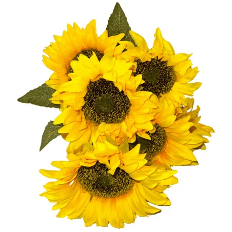 Bouquet de tournesols artificiels – Jaune intense