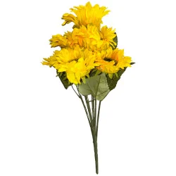 Bouquet de tournesols artificiels – Jaune intense