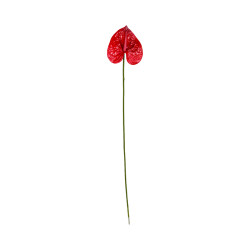 Tige d’Anthurium Artificiel Rouge