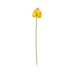 Tige d’Anthurium Artificiel Jaune