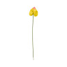 Tige d’Anthurium Artificiel Jaune