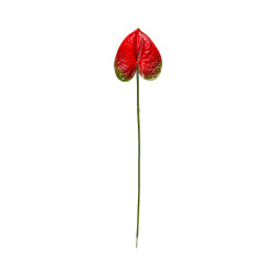 Tige d’Anthurium Artificiel Rouge et Marron