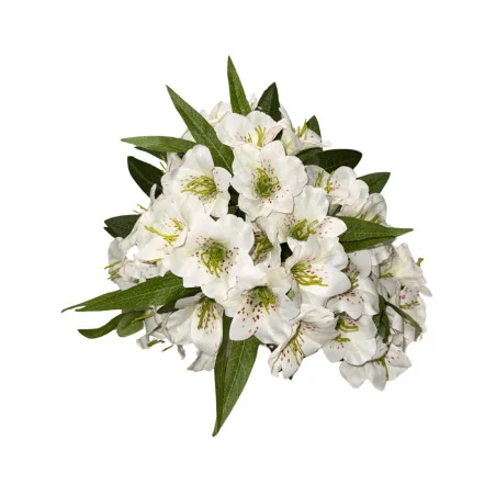 Bouquet d’Alstroemeria Artificiel Blanc