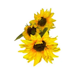 Tige de Tournesol Artificiel 3 fleurs