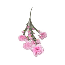 Tige d’Œillet Artificiel Rose Clair – Longue Tige