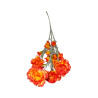 Tige d’Œillet Artificiel Orange – Longue Tige