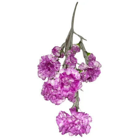 Tige d’Œillet Artificiel Violet et Blanc