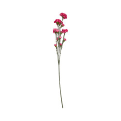 Tige d’Œillet Artificiel Rose Foncé – Longue Tige