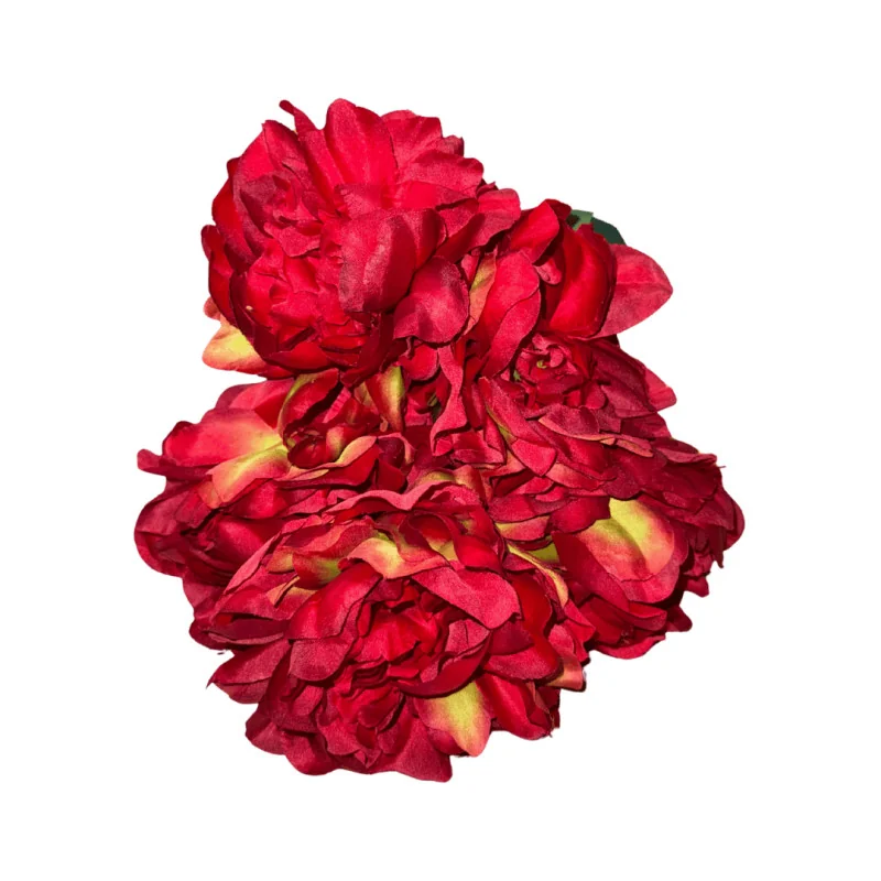 Bouquet De Mariage Gothique - Roses Noires Et Rouges Artificielles, Pour Mariée, Demoiselle D'honneur, Cérémonie