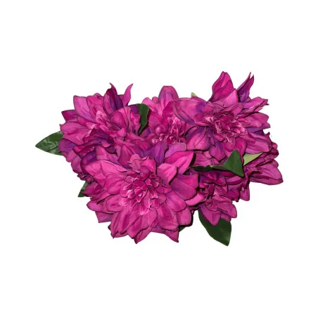 Bouquet de Dahlias Artificiels Violets