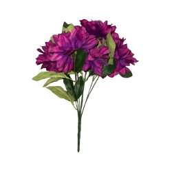Bouquet de Dahlias Artificiels Violets