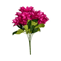 Dahlia Rose Foncé Panaché Artificiel