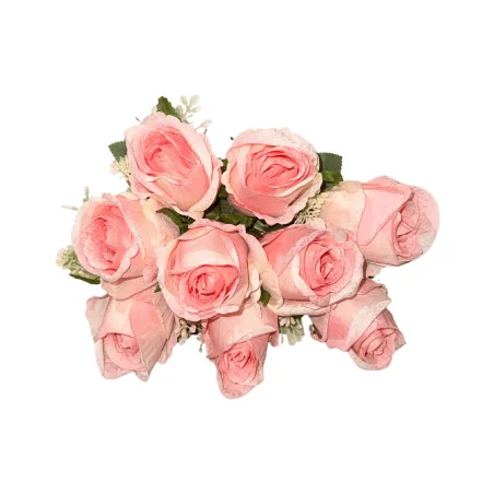 Bouquet de Roses Artificielles Rose Poudré