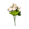 Bouquet de Roses Pivoine Beige Clair Artificielles