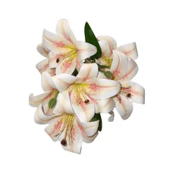 Bouquet de Lys Artificiels Blancs