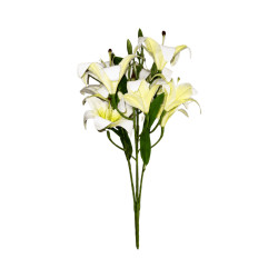 Bouquet de Lys Blanc Artificiel