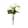 Bouquet de Roses Blanches Artificielles