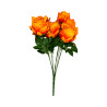 Bouquet de Roses Orange Artificielles