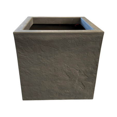 Jardinière Carrée Gris Béton 30cm