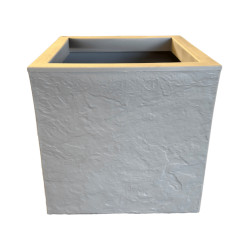Pot carré Gris clair 21L