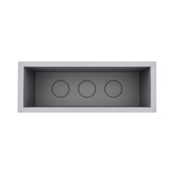 Jardinière rectangulaire Gris clair 57L