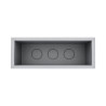 Jardinière rectangulaire Gris clair 57L
