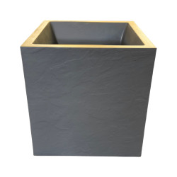 Pot Carré Gris Béton 31L