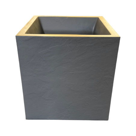 Pot Carré Gris Béton 31L