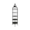 Étagère décorative métal style cage L