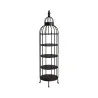 Étagère cage métal noir S