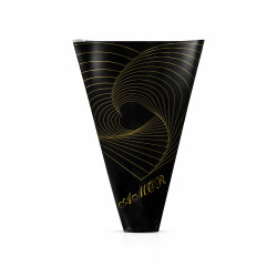 Papier Emballage Fleuriste AMOR – Noir & Or