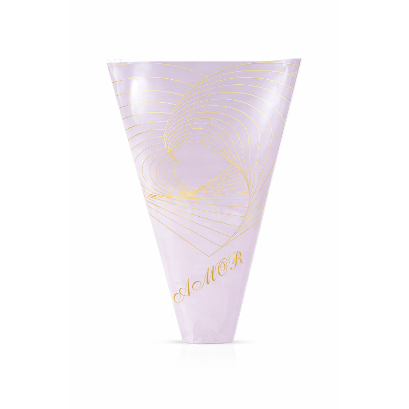 Papier Emballage Fleuriste AMOR – Rose & Or